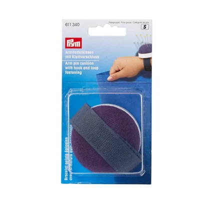 Prym 611340 Puntaspilli per bracciolo con cinturino adesivo blu